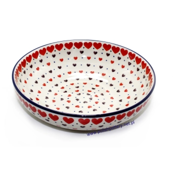 Miska 1,2L Ø22cm dek. 2108X Czerwone Serca